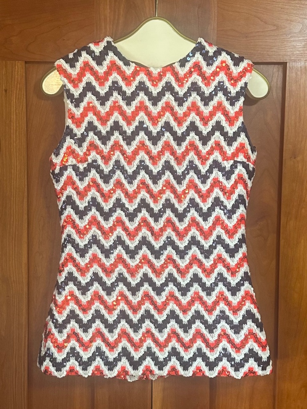 Robert Courtney Vintage Sequin Top Size 10